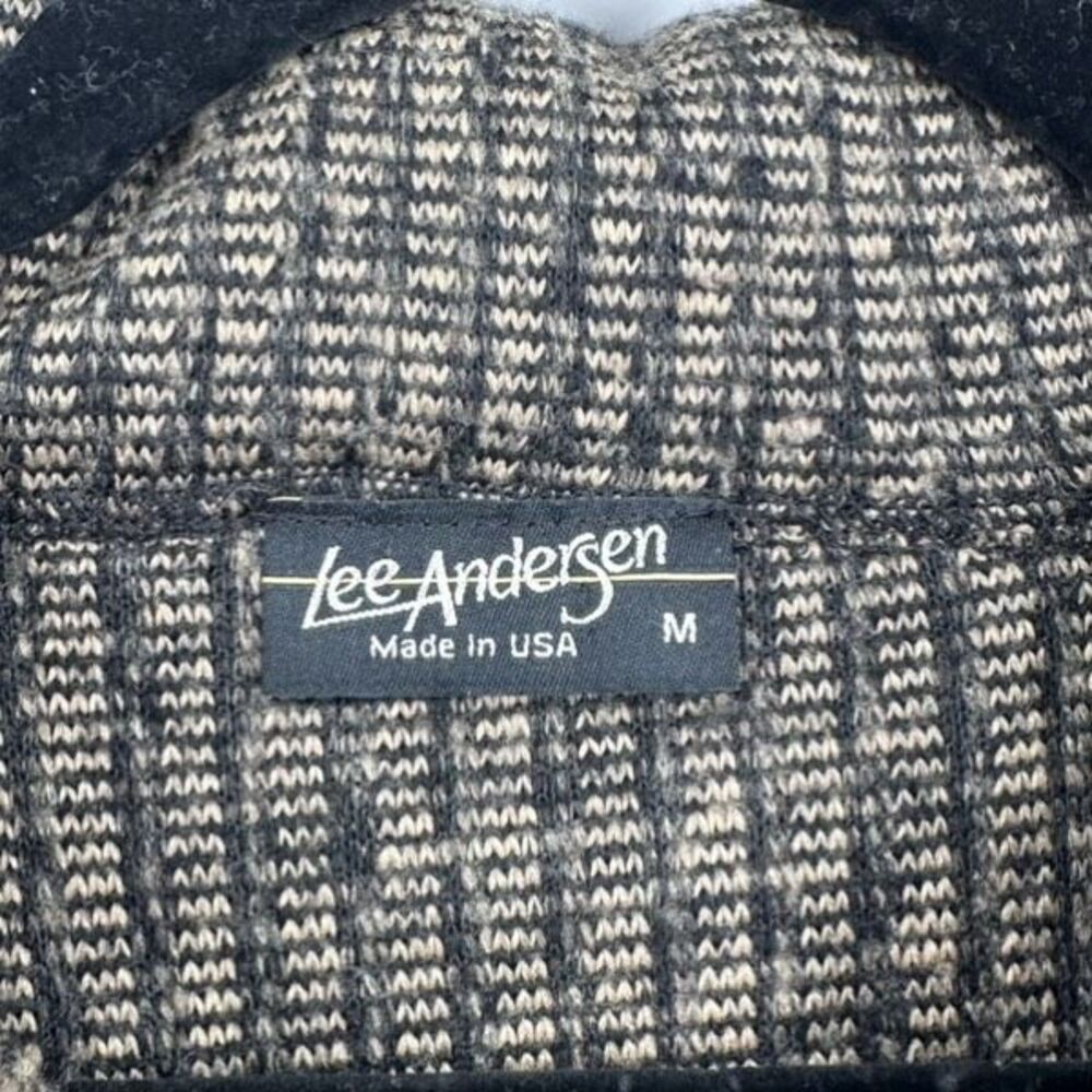 VTG Lee Andersen Womens Color-block Metallic Button Front Cardigan Jacket Medium - Picture 8 of 14